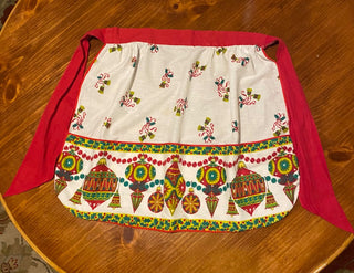 Half Apron w\ Pockets-Christmas Ornament Design-2