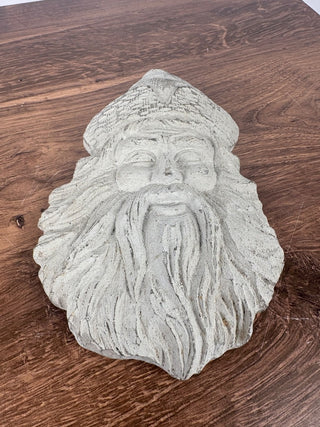 Concrete Santa Face Plaque