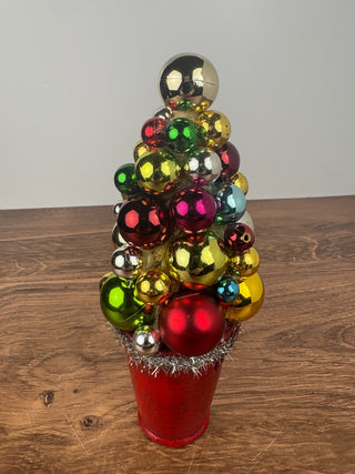 Red Potted Ornament Tree