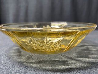 Amber Cabbage Rose Bowl