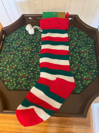 Knit Stocking Striped-2-ty
