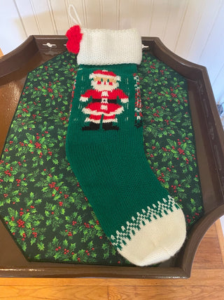 Knit Stocking Santa-ty