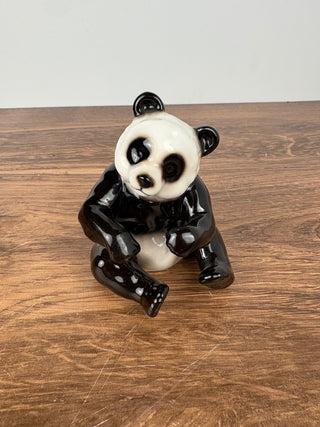 Vintage Porcelain Panda Bear Figurine