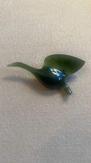 Jade goose pin
