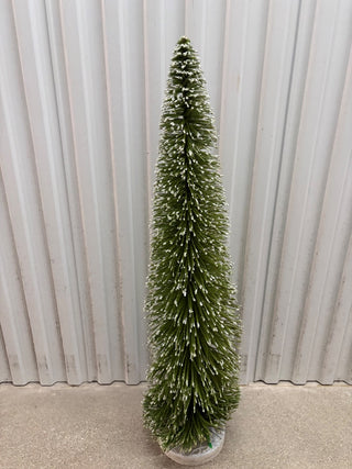 36 in Tall Green Frosted Tip Bottle Brush Tree