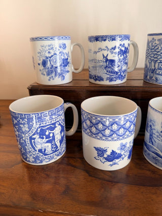 Set of 6 The Spode Blue Room Collection Mugs