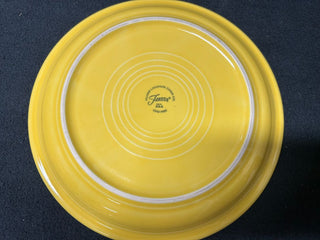 Yellow Fiestaware Luncheon Plate