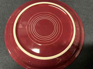 Burgundy Fiestaware Luncheon Plate