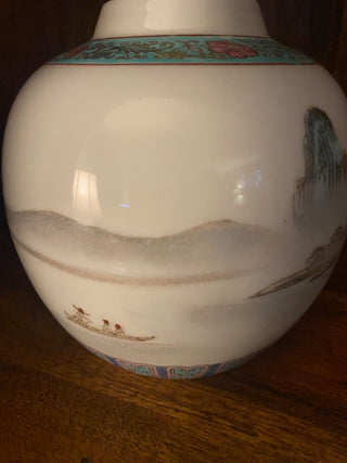 Chinese Porcelain Ginger Jar-Lakes and Mountains