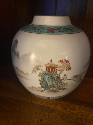 Chinese Porcelain Ginger Jar-Lakes and Mountains