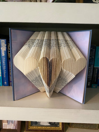 Folded Book - 3 Hearts w/Purple cover page