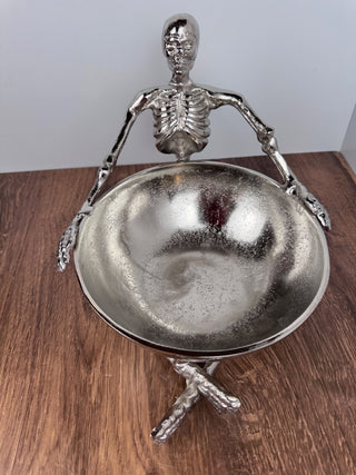 Aluminum Skeleton Candy Dish – Halloween Entertaining Essential