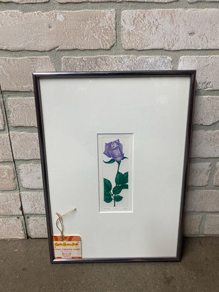 Single Lavender Rose Drawing