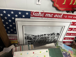 VTG B & W Santa W/Bath Girls (RTH)