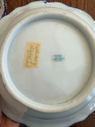 Set of 3 Hand-Painted Nippon Porcelain Bowls/Berry Dishes