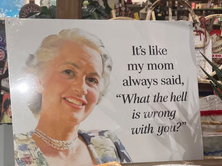 Mom (What The H#*LL) Tin Sign-RTH-New