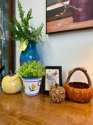 Ceramic Pumpkin Basket