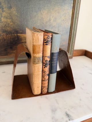 Antique Hammered Copper Book Stand