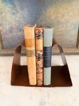 Antique Hammered Copper Book Stand