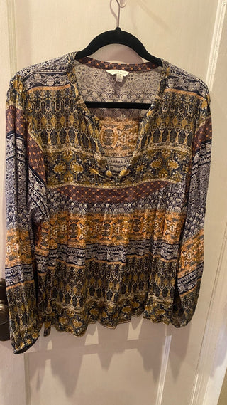 Lucky Brand boho blouse