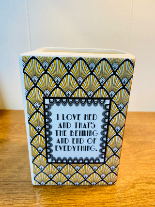 Great Gatsby Book Vase