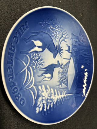 1980 Denmark 4 Deer Plate