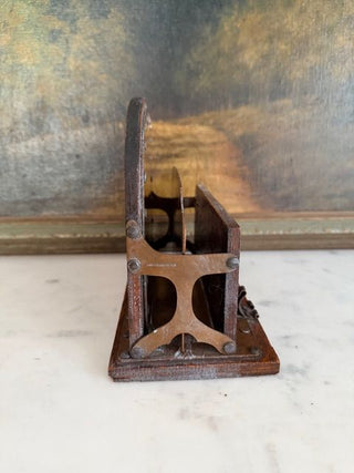 Arts & Crafts Oak, Copper & Iron Letter Holder (circa 1900)