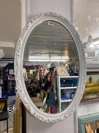 Painted Oval Mirror