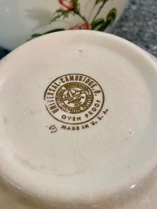 3pc Cambridge Potters Rose Bowl Set