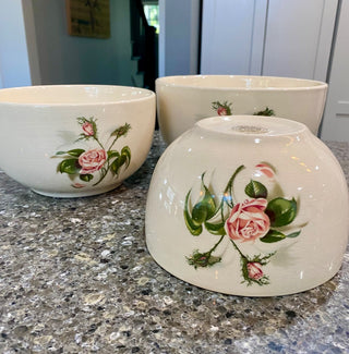 3pc Cambridge Potters Rose Bowl Set