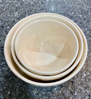 3pc Cambridge Potters Rose Bowl Set