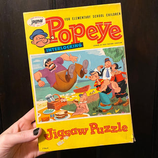 Vintage Popeye Jigsaw Puzzle COMPLETE