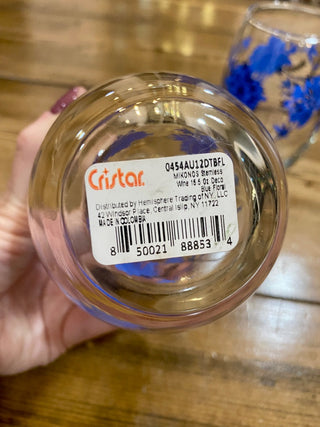 Royal Norfolk Cristar Mikonos Wine Glasses 2pc