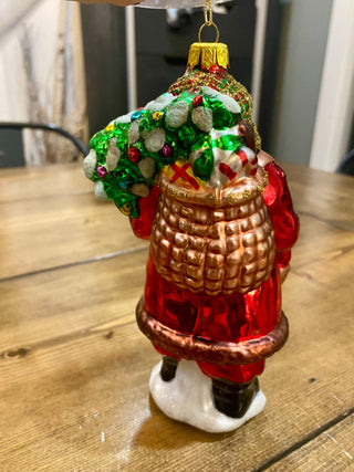 Vtg Hallmark Santa Ornament