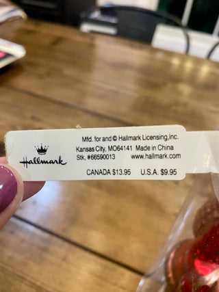 Vtg Hallmark Santa Ornament