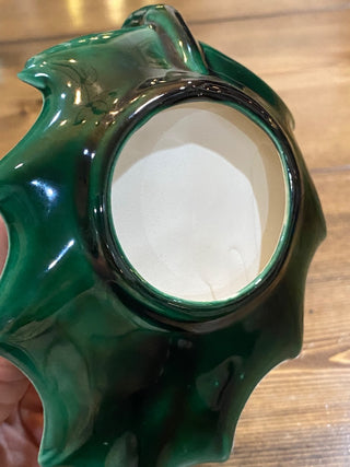 Ceramic Holly Candlestick Holder