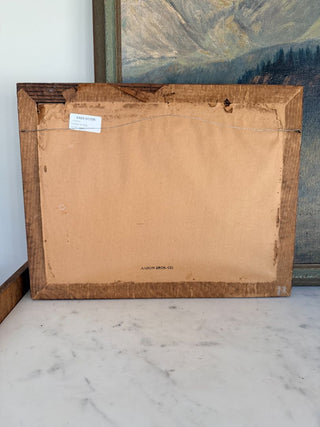 Framed River Scene Landscape Print