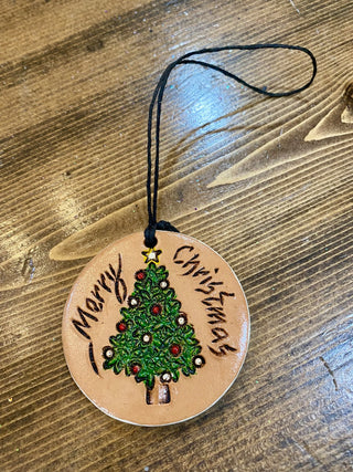 Vtg Merry Christmas Ornament