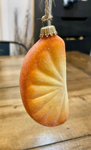 Vtg Orange Slice Ornament