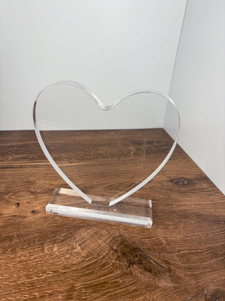Acrylic Heart on Base
