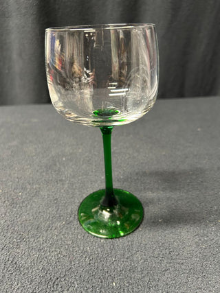 Green Stem-Wide Top Wine Glass