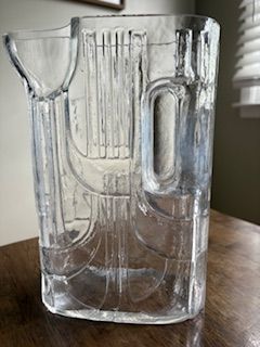 Vintage MCM Glass Pitcher