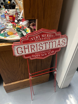 Merry C & HN Year Garden Stake-New