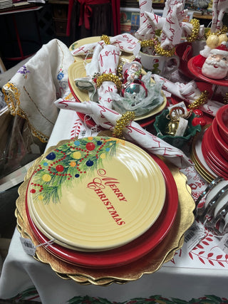 Gold Scalloped Plate Charger - New