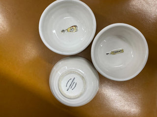 Set of Three Oil Dipping Bowl