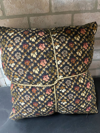 Set of Two Pillows Cross Stitch Argyle Laurel