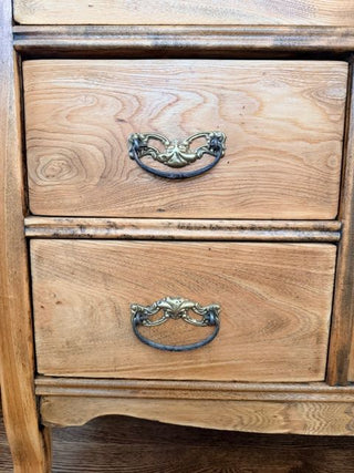 33WX18DX28H Antique Oak Cabinet w/ Original Hardware