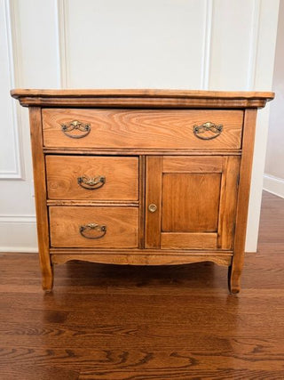 33WX18DX28H Antique Oak Cabinet w/ Original Hardware