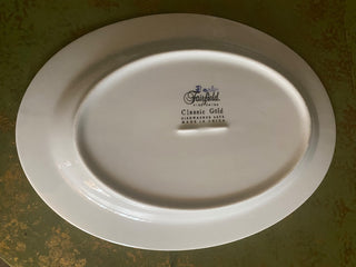 Oval Floral Plate-Fairfield Fine China