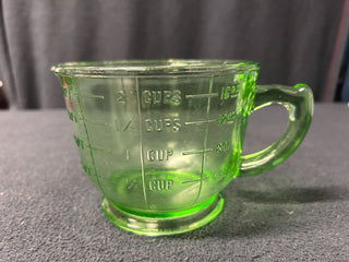 Measuring Cup-Green Depression Glass